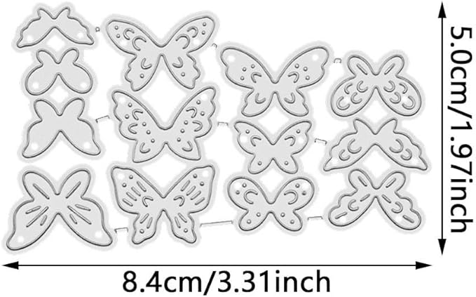 Cutting Dies for Card Making, Metal Scrapbooking Die-Cuts, DIY Bckground Frame Crafts Embossing Stencil, Paper Template Mold/Photo Album Arts Tool (Mini Butterfly-8.4x5cm)