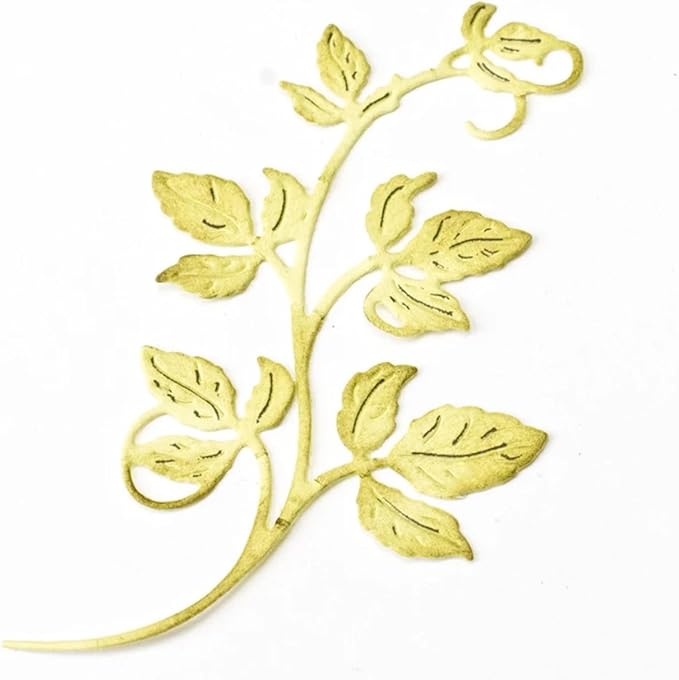 Cutting Dies Metal Stencils Scrapbooking Tools Flowers Lace Frame DIY Embossing Template for Paper Card Making Album Arts Crafts Supplies (A Flower Vine-8.8x5cm)