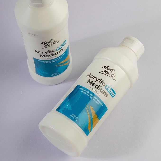 Mont Marte Premium Acrylic Flow Medium 16.9oz (500ml) (Pack of 2)