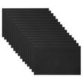 PATIKIL 5x8 Inch Anodized Aluminum Sheet Metal, 15Pcs Laser Plates Engraving Blanks 0.5MM Thin Rectangle for Crafting DIY House Laser Engraving, Black