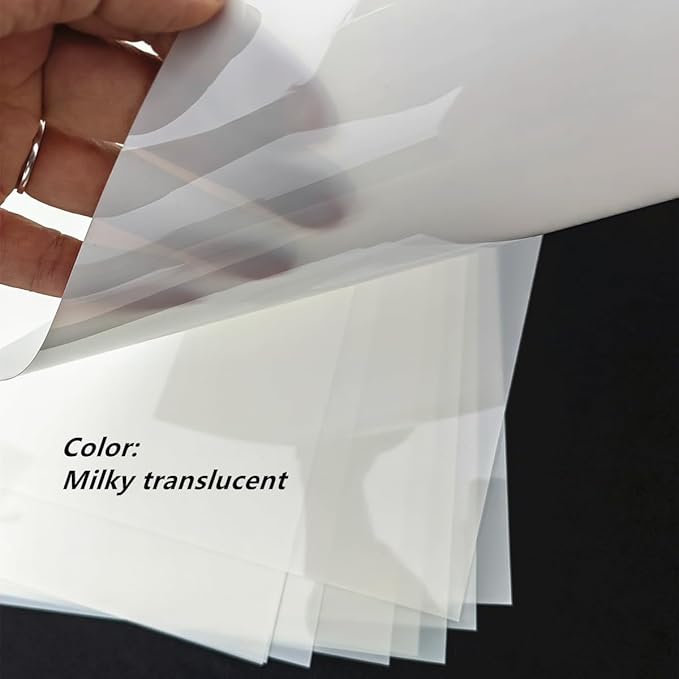 Translucent Blank Mylar Stencil Sheet for Cutting,8 Pack 12" x 24" 10mil/0.25mm Thick .Cutting Machines. Gift, Acetate Template Material,Craft Plastic Sheets