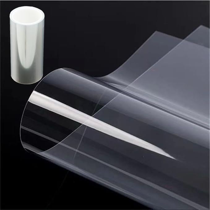 ZHluja 12inchs x 40ft Rolls 4mil Transparency Blank Stencil Sheets Material,Clear Acetate Sheet Mylar Sheet for Cricut,Cutting Paper,Template Craft Plastic