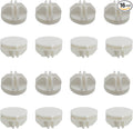 16 Pcs White Plastic Connector, Wire Grid Cube Connector for Modular Closet Storage Organizer and DIY Wire Cube Storage Unit