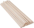 30 Pack Round Wood Dowel Rods 1/4x1/4x12 Inch Balsa Wood Sticks φ1/4 Inch Natural Wood Color Unfinished Wood for Cricut Maker Make Models of House Airplane Ship Boat DIY Wooden(6x6x305mm)