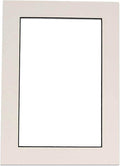 8x10 Mat Bevel Cut for 5.5x8.5 Photos - Acid Free White with Black Core Precut Matboard With Backing Board and Crystal Clear, Self Seal Photo Mat Bag - For Pictures, Photos, Framing - 4-ply Thickness