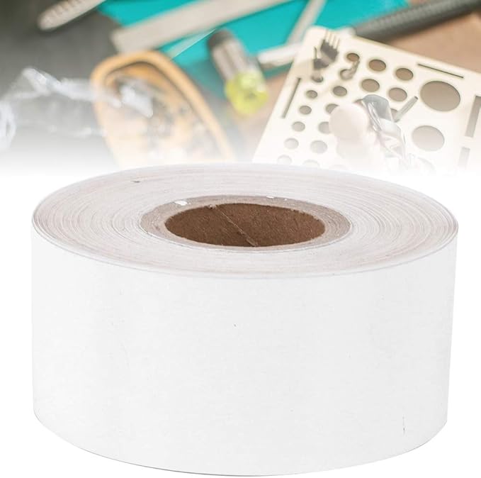 Zerodis Hot Stamping Foil Paper, 3cm Width 120 Meter/Roll Hot Foil Stamping Paper Roll PU Heat Transfer Anodized for Hot Foil Stamping Machine(White)