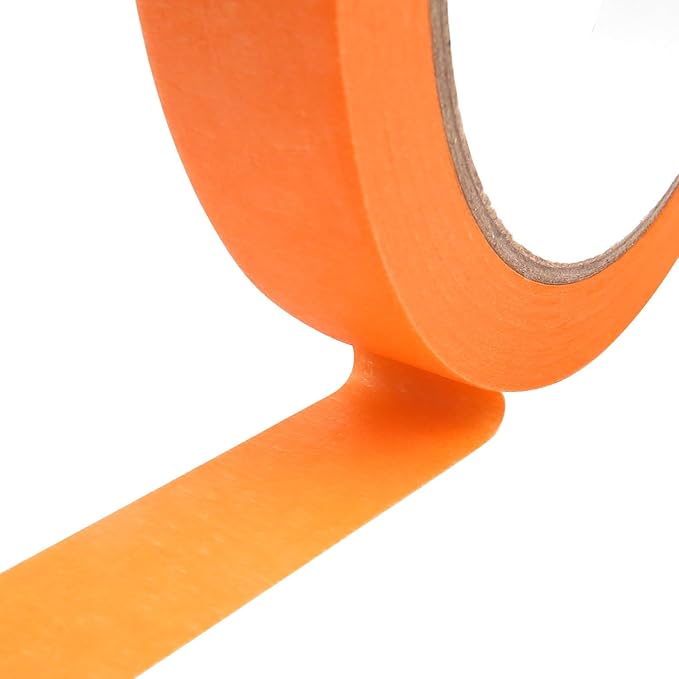 5 Rolls Pinstripe Tape - Masking Tape 1/16", 1/8", 1/4", 1/2", 3/4" - Thin Painters Masking Automotive Tape for DIY, Car, Auto, Paint, Art, Tumblers (Orange)