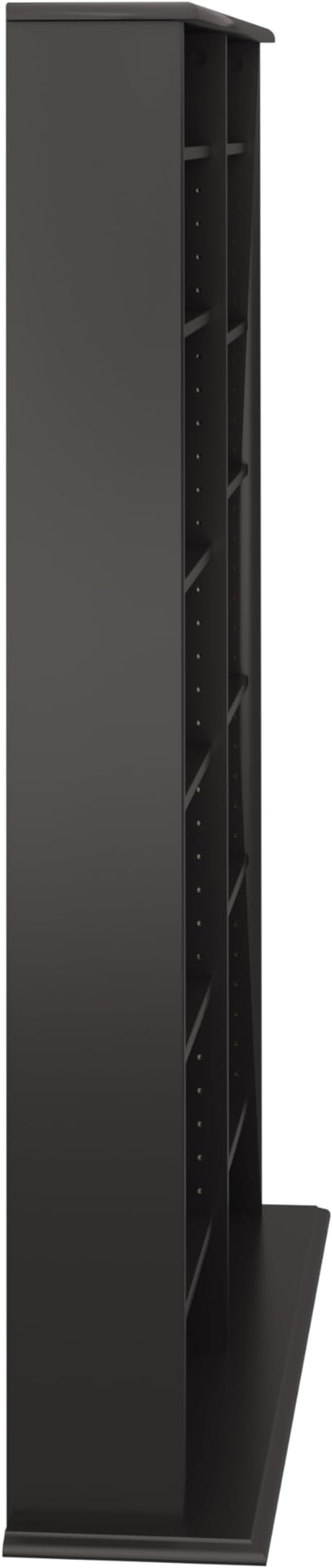 Prepac 2 Column Display Cabinet Media Storage, 38.75" Wide, Black