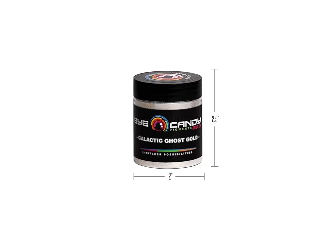 Eye Candy Premium Mica Powder Pigment “Galactic Ghost Gold” (25g) Multipurpose DIY Arts and Crafts Additive | Woodworking, Bath Bombs, Resin, Paint, Epoxy, Soap, Nail Polish (Galactic Ghost Gold, 25G)