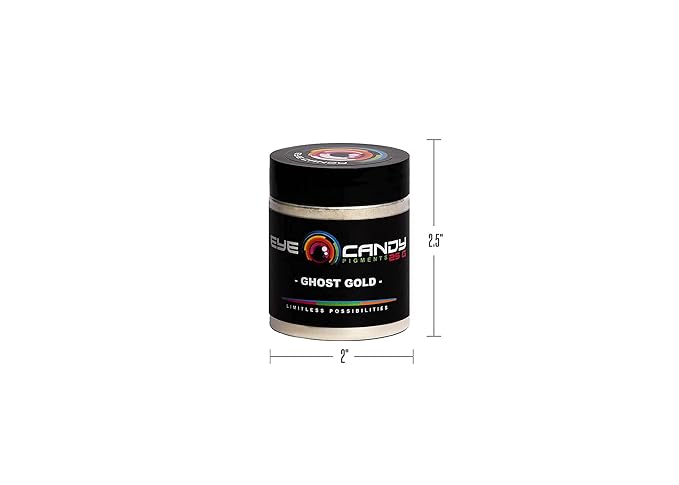 Eye Candy Premium Mica Powder Pigment “Ghost Gold” (25g) Multipurpose DIY Arts and Crafts Additive | Woodworking, Natural Bath Bombs, Resin, Paint, Epoxy, Soap, Nail Polish, Lip Balm (Ghost Gold, 25G)