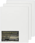 Centurion Deluxe Professional Oil Primed Linen Canvas Panels - 12x12-3 Pack of Linen Canvases for Painting, Artwork and More