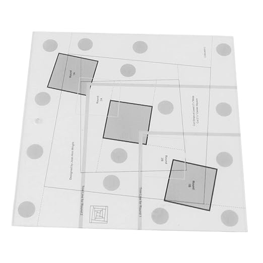 Wonky Log Cabin Trim Tool, 10in Creative Grids Quilting Rulers Transparent Acrylic Quilting Ruler with Grids, Non-Slip Grip Acrylic Quilting, Sewing, Crafting, Patchwork Ruler and Template