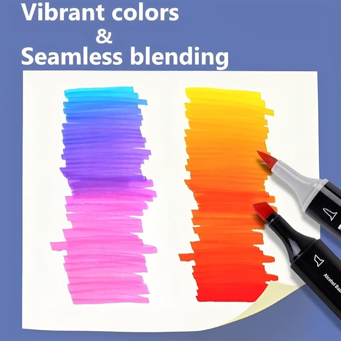 6PCS Skin Tone Markers Set, Double Tipped Soft Fine Tips and Brush Art Marker Set for Artist Adults Coloring Sketching (Deep)
