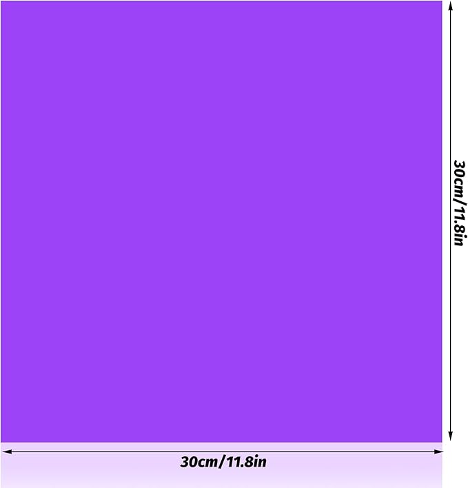 Lystaii 9pcs Lighting Gel Filter 11.8 x 11.8 Inches Gel Light Filter Color Correction Colored Overlays Transparent Color Filters Film Plastic Sheets for Film, Video, Photo, Stage Studio (Purple)