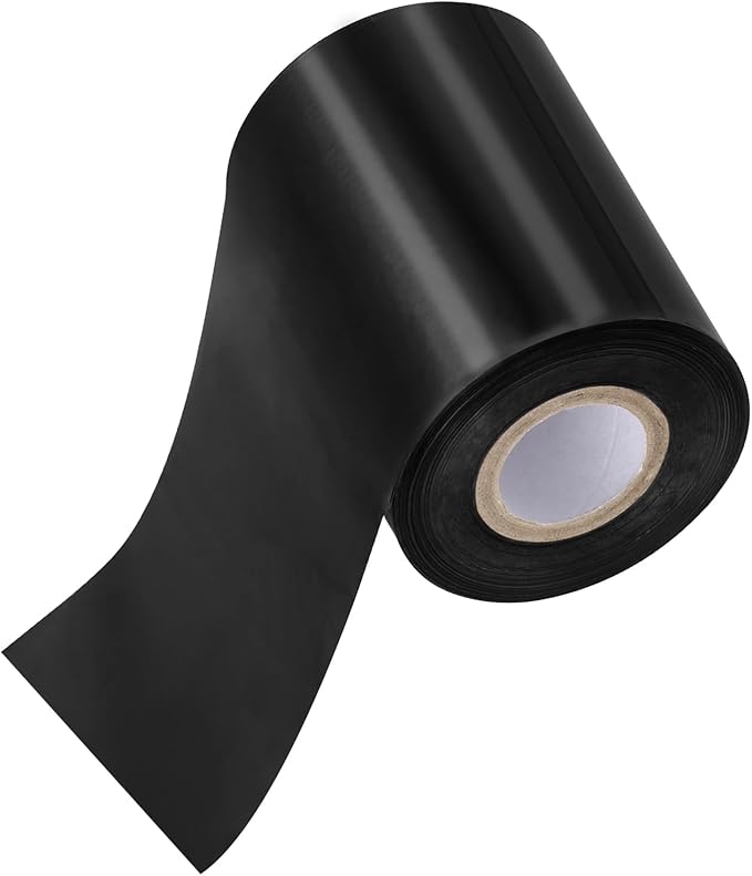 PATIKIL 3.2"x400Ft Hot Stamping Foil Paper,Heat Transfer Hot Stamping Paper Foil Roll for Leather DIY Logo Decor Craft Gift Card Package Scrapbook,Black