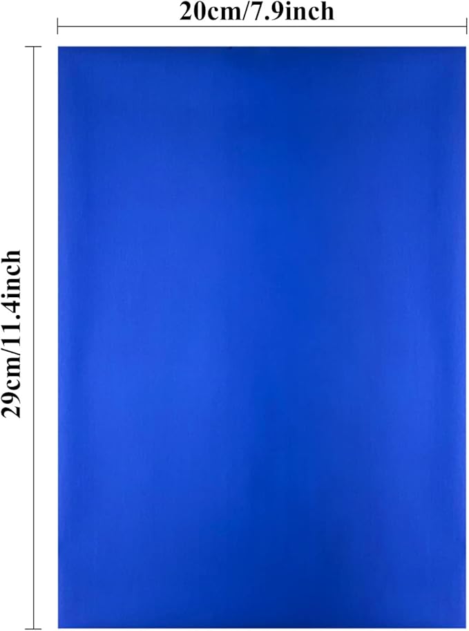 Briartw 20x29cm Hot Foil Paper 50 Sheets Pack Toner Reactive Foil Hot Stamping Foil Paper by Laser Printer and Laminator for Scrapbooking Craft Cardmaking DIY Album (Royal Blue, 100 Sheets)