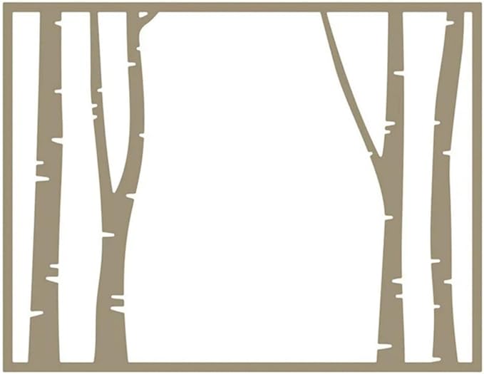 Cutting Dies Metal Stencils Scrapbooking Tools Flowers Lace Frame DIY Embossing Template for Paper Card Making Album Arts Crafts Supplies (Tree Frame A-11.1x14.3cm)