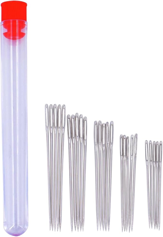 Sewing Kit for Teens & Petite Fingers | THIK-Grip Thimbles (2) | Needles (55) | Ruler (1) | Fabric Clips (4) | Spool Wrap (4) | Threaders (2) & More Supplies