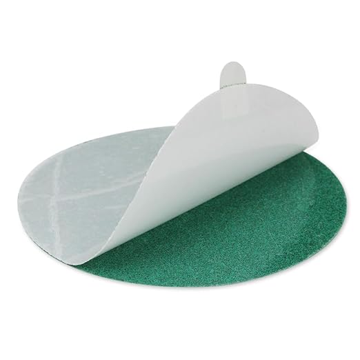 BHA 5” Green Film PSA Self Adhesive Sanding Discs - 50 Pack - Wet/Dry, Sticky Back, Premium Aluminum Oxide for Long-Lasting, Low-Dust & Load Resistant Sanding and Surface Finishing - 100 Grits