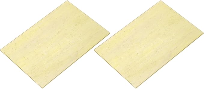 MECCANIXITY 2 Pcs Stained Glass Sheet Mosaic Tile 7.9 Inch x 5.9 Inch Apricot Stained Glass Sheets for Crafts DIY Art Project