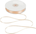 HUIHUANG Thin Satin Ribbon 1/8 inch x Continuous 100 Yards Roll Double Face Peach Satin Ribbon for Crafts, Gift Wrapping, DIY Bows, Invitation Card, Tag Decoration, Ornaments Decor