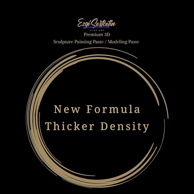 3D Sculpture Painting Paste|Texture Paste|Decorative Plaster|Ready to Use|Unique Colors|Ideal for Artwork|Stencil|Flowers|Texture|Art Relief|New Formula| 6 oz (Metallic Purple)