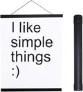 Artmag Magnetic Poster Hanger Frame, 11x14 11x17 Light Wood Wooden Magnet Canvas Artwork Print Poster Hangers Frames Hanging Kit (Black, 11")