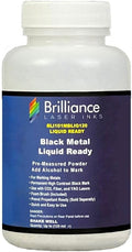 Liquid Ready Laser Marking Powder-Brilliance Laser Inks -BLI101MBLIQ120- Black Laser Ink for Metals Marking with CO2/Fiber/YAG (120 ml, Black)