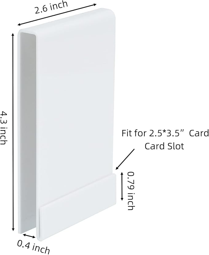 Acrylic Erasable Screen Top Initiative Trackers 6PCS for DND, Other Tabletop RPG (White 6pcs)
