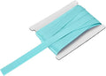 MECCANIXITY Double Fold Bias Tape for Sewing 5/8 Inch x 6 Yards Satin Pre-fold Continuous Binding Tape for Seaming Quilting Hemming Binding DIY Crafts, Sky Blue