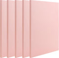 ZOENHOU 5 PCS 8.3 x 11.8 Inch Pink Large Rubber Stamp Carving Linoleum Blocks, Rectangle Creative Speedy Carve Block Engraving Crafts