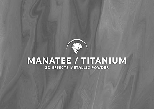 Spartan Epoxies Metallic Pigment Powder for Epoxy - 30 Unique Colors, 4oz for 1 Gallon and 12oz for 3 Gallons of Clear Epoxy, Made in the USA (Manatee, 12oz (135 Grams))