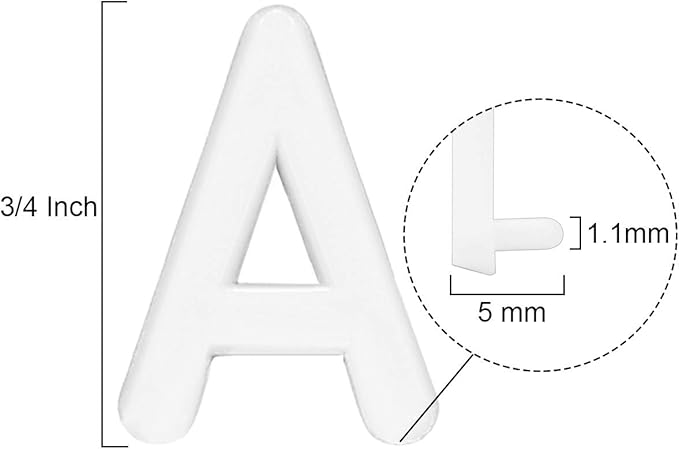 Letter Board Letters Only,698 PRE-Cut Characters (3/4 Inch,White) with Sorting Tray,Felt Letter Board Letters (Choice D)