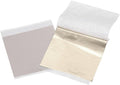 uxcell 100pcs Leaf Sheets, 3.5" x 3.5" Foil Sheets Paper Sheets for DIY Crafts Painting Nails Resin Furniture Decoration(Light Gold)