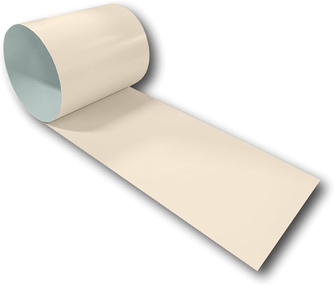 Eagle 1: 24 Gauge KYNAR 500 Sheet Metal Flashing Rolls-10 FT Long-Heavy Duty Pre-Finished Rolls-Commercial Grade-Roofing Flashing, Fascia Cover, Coping Cap-Multiple Sizes (36" x 10 FT, Almond)