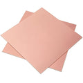 2 Pieces 99.9% Pure Copper Sheet, 4" x 4", 24 Gauge(0.5mm) Thickness, Film Attached Copper Plate, Great for Jewelry, Crafts, modelers