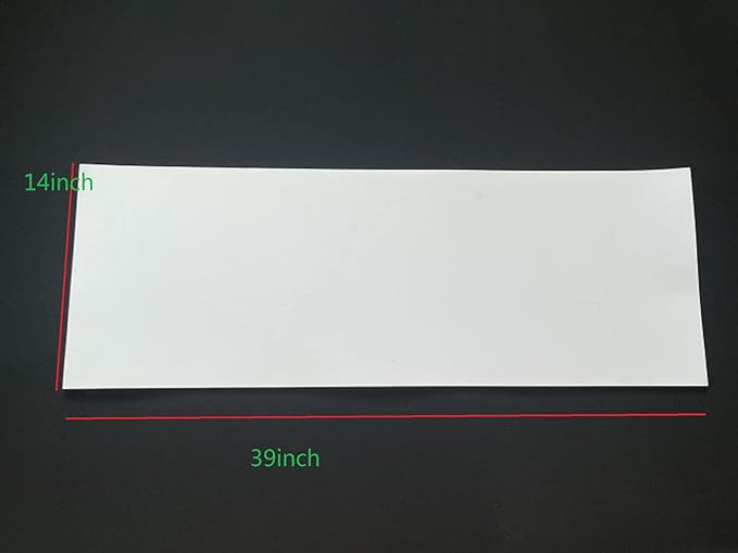 Labzhang White EVA Foam Cosplay, 1 Piece of 2mm Craft Foam,Cosplay Foam, 14" x 39" Ultra-high Density 80 kg/m3 EVA Foam Sheets