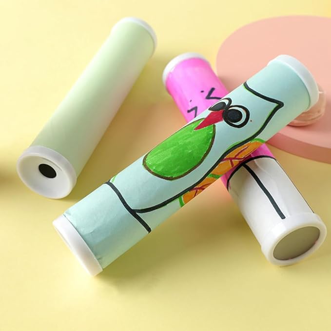 9pcs Kaleidoscope Craft Kit for Boys and Girls Blank Kaleidoscope Creative Activity Arts and Crafts Projects