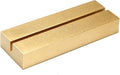 UNIQOOO 20 Pack 4" Gold Birch Wood Stands for Wedding Acrylic Sign, Wood Table Number Holders for 1/8 Thick Acrylic Sheets | Wedding Display Stand, Card Holder for Bar Menu, Retail Sign, Party