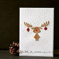Lapoo Festivals Metal Cutting Die for Scrapbooking - Durable, Cut Stencils for DIY Scrapbook Photo Album Decorative Paper Card, Card Making Supplies, Embossing (Fawn Face 2.9 x 2.3 in)