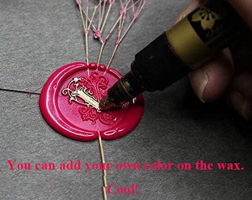 Vintage Santa Claus Monogram Sealing Wax Seal Stamp Red Brass Metal Handle Kit Custom Invitation Embellishment Christmas Gift Wrap Package Custom Logo Words Wax Seal Stamp Set