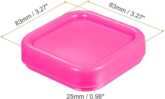 3Pcs Square Plastic Magnetic Pin Cushion Anti Loss Sewing Pin Needle Storage Holder Magnetic Push Pins Holder for Sewing Quilting DIY Projects, Pincushions（Random Color）