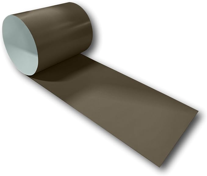 Eagle 1:24 Gauge KYNAR 500 Sheet Metal Flashing Rolls-10 FT Long-Heavy Duty Pre-Finished Rolls-Commercial Grade-Roofing Flashing, Fascia Cover, Coping Cap-Multiple Sizes (30" x 10 FT, Medium Bronze)