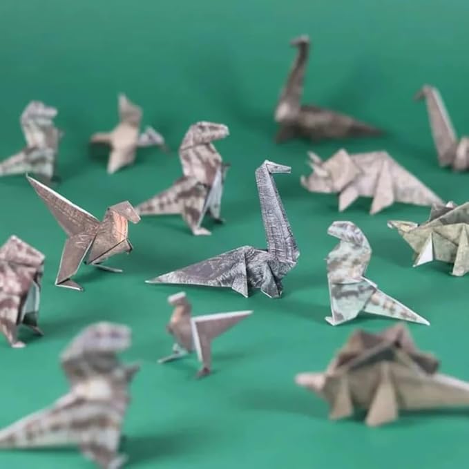 Paper Cat, Paper Cat Origami,50 DIY Origami Foldable Cute Cat Figurines Fun Craft Activity, Desktop Decor, and Gifts for Cat Lovers