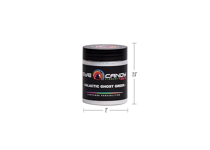 Eye Candy Premium Mica Powder Pigment “Galactic Ghost Green” (25g) Multipurpose DIY Arts and Crafts Additive | Woodworking, Bath Bombs, Resin, Epoxy, Soap, Nail Polish, (Galactic Ghost Green, 25G)