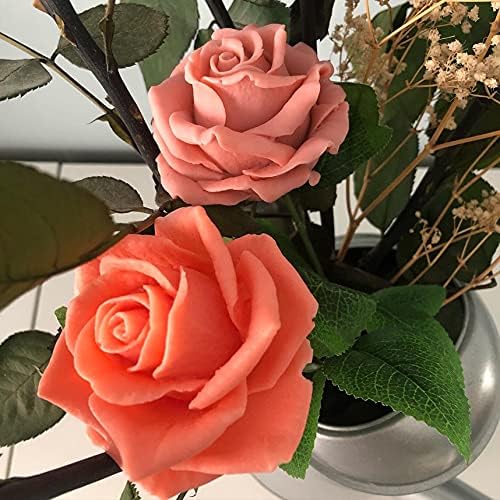 Bloom Rose Flower 3D Silicone Mold for Resin Flower Soap Candle Making DIY Molds Wedding Cake Mold Epoxy Decorating Craft Mould Baking Tools