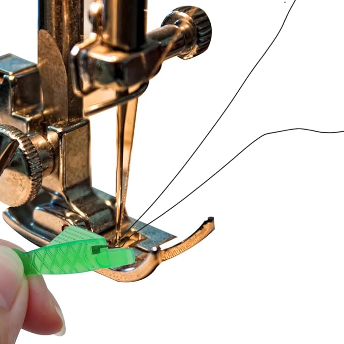 Mayfancy Upgraded Automatic Needle Threader Fish Type, Quick Self-Threading Tool for Sewing Machines,Easy-Use Loop Threader for Beginners and Pros (10)