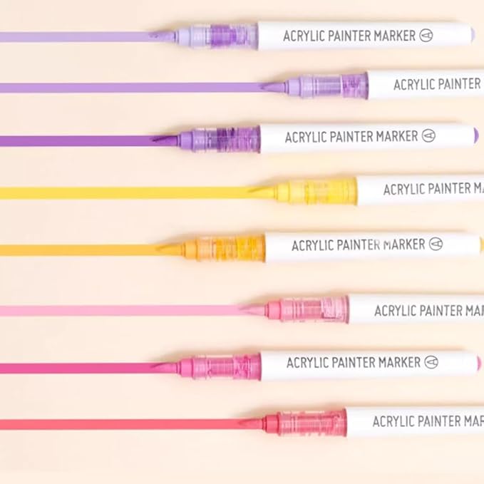 171 Colors Acrylic Paint Marker Single Tip Soft Brush Pens Ideal for Coloring Books, Canvas, Wood, Stone, Egg and DIY Crafts