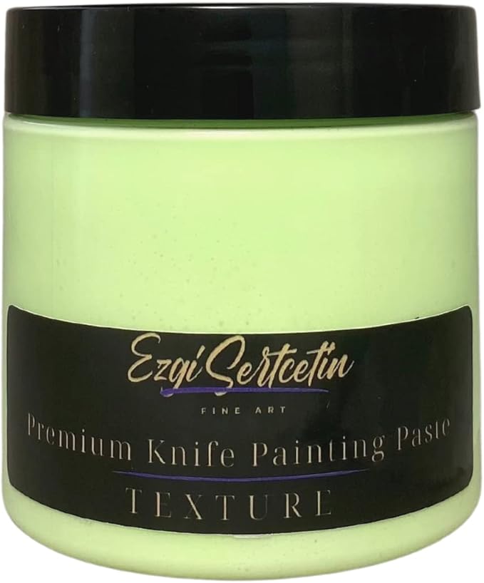Premium Palette Knife Painting Paste|Texture Paste|Authentic Bright Colors|Ready to Use|Easy to Apply| 6oz (Pastel Neon Green)