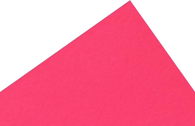 PA Paper Accents Stash Builder Cardstock 8.5" x 11" Hot Pink, 65lb Colored cardstock Paper for Card Making, Scrapbooking, Printing, Quilling and Crafts, 25 Piece Pack